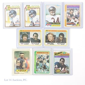 Walter Payton Trading Cards (9)