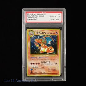 1998 Pokemon Japanese Charizard CD Promo (PSA 10)