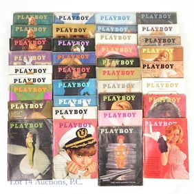 60-68 Playboy Magazines w/ CF (35) MATURE