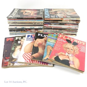 Playboy Magazines '74-78 w/ CF's, ADULT (35)
