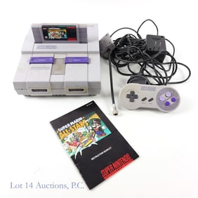 Super Nintendo System Console & 1 Game