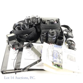 Digital and Film Cameras (Pentax, Olympus, Canon)