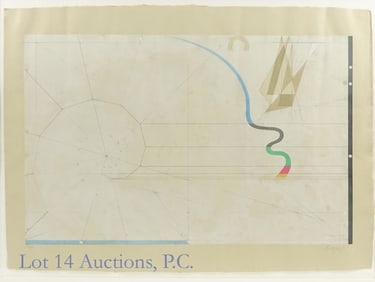 Herbert Bayer Signed Print: Spiral & Free Curve