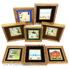 Lot of 8 Nun Paintings by Frank Whipple