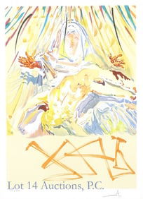 Signed Salvador Dali Lithograph (La Pieta Nera)