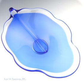 Magnor of Norway Cobalt Blue Leaf Bowl