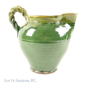 Suds & Co Hand Made Pitcher, Braided Handle