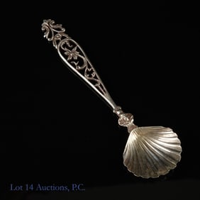 Antique Italian Art Nouveau Sterling Silver Spoon