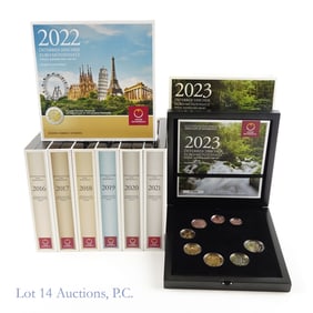 2016 - 2023 Austrian Euro 8-Coin Proof Sets (8)