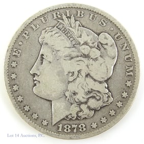 1878-CC USA Silver Morgan Dollar - Carson City -VG