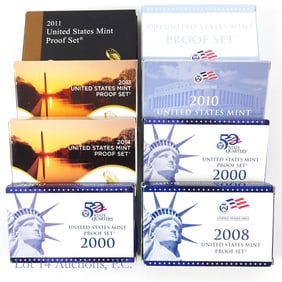 2000s - 2014s U.S. Mint Clad Proof Sets (8)