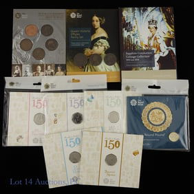 Various U.K. Royal Mint Coin Sets in OGP (9)