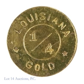 1904 USA Gold 1/4 Louisiana Purchase Token