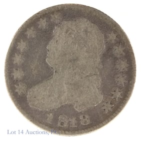 1818 USA Silver Capped Bust Quarter (VG?)