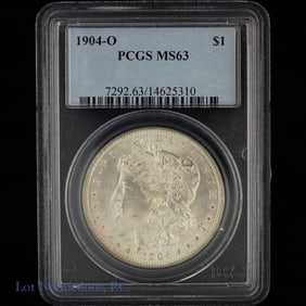 1904-O USA Silver Morgan Dollar (PCGS MS63)