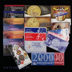 Various U.S. Mint Coin & Exonumia Sets (19)
