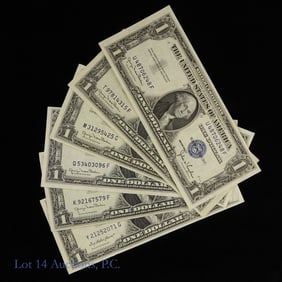 1935 USA $1 Silver Certificates - Blue Shield (6)