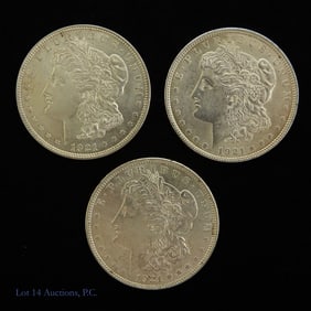 1921 (P) USA 90%-Silver Morgan Dollar - CH BU -3