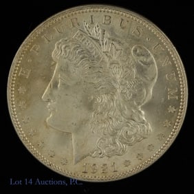 1921 (P) USA 90%-Silver Morgan Dollar ( BU)