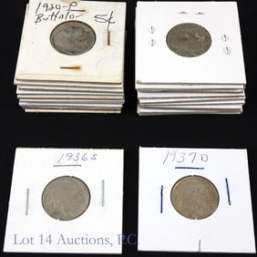1919 - 1937 USA Buffalo Nickels - Full Dates (20)