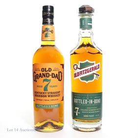 Old Grand-Dad 7, Old Fitzgerald 7 Yr Old Bourbon 2