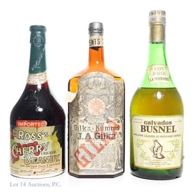 Kummel Liqueur (1) & Apple, Cherry Brandies (2)