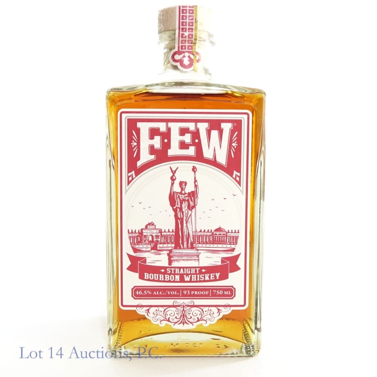 FEW Spirits Straight Bourbon Whiskey: FEW Spirits Straight Bourbon Whiskey, 93 Proof, 750 ml.