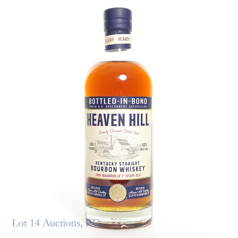 Heaven Hill 7 Year Bottled-In-Bond Bourbon: Heaven Hill 7 Year Bottled-In-Bond Bourbon, 100 Proof, 750 ml.