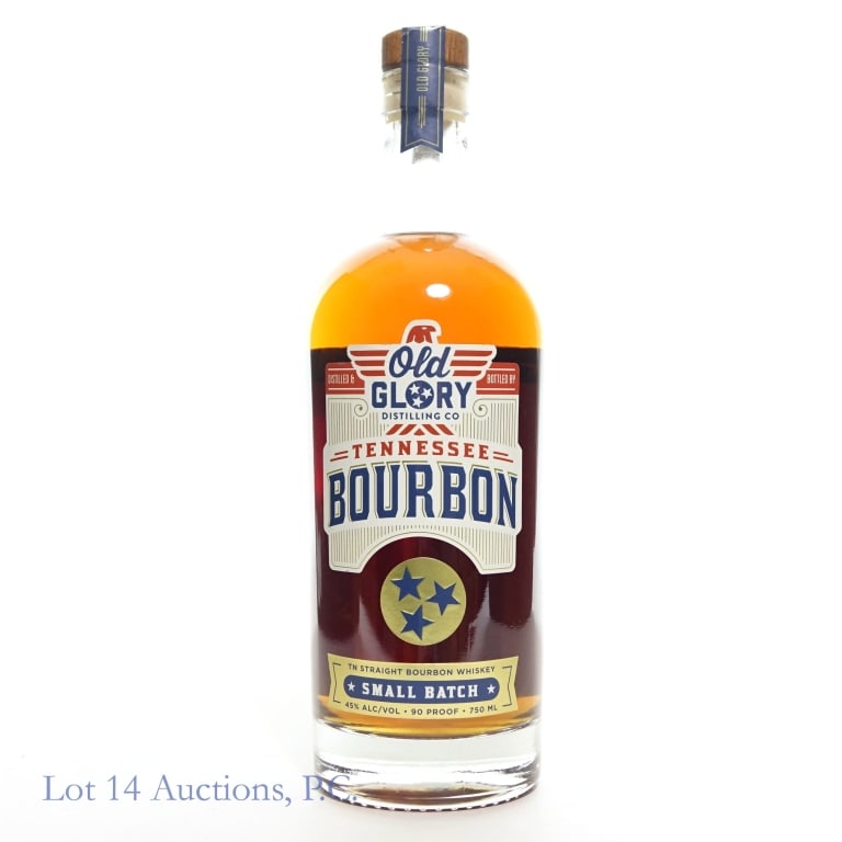 Old Glory Small Batch Tennessee Bourbon (2024): 2024 Old Glory Small Batch Tennessee Straight Bourbon Whiskey. 90 proof, 750 ml, aged a minimum of 2 years.
