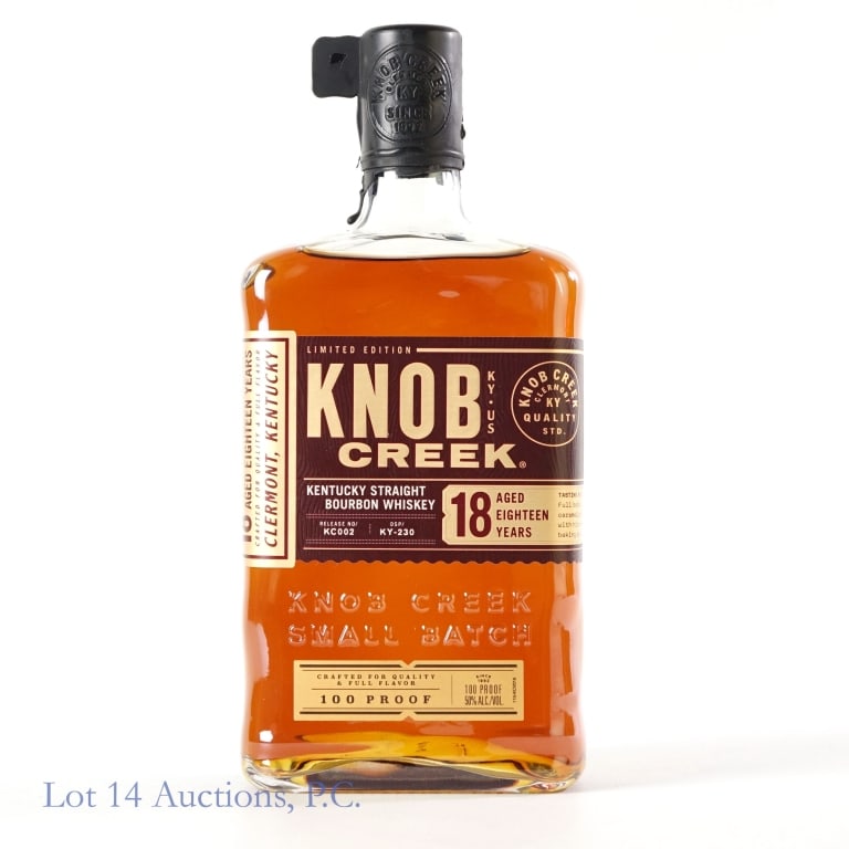 Knob Creek 18 Year Bourbon: Knob Creek 18 Year Bourbon, 100 Proof, 750 ml, Case NOT included.
