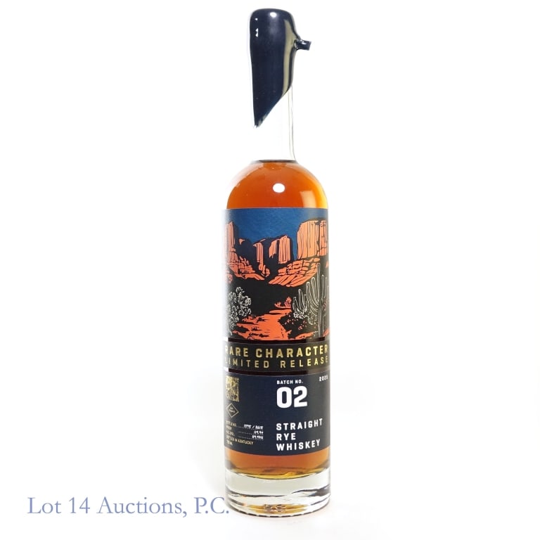 Rare Character - Limited Release Rye (2025): Rare Character Limited Release Rye (2025), 119.94 Proof, 750 ml, Batch #02, Bottle #1595 / 2615.