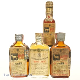 1940s White Horse, Dewar & Sons Scotch Minis, 4