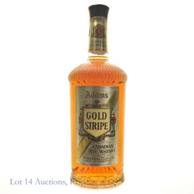 1970 Adams Gold Stripe Canadian Rye Whisky