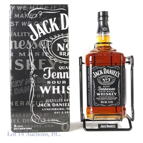Jack Daniel's 3 Liter Bottle with Bar Cradle