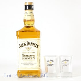 Jack Daniel's Honey Liqueur with Shot Glasses