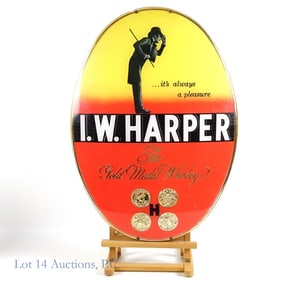Convex I.W. Harper Whiskey Sign