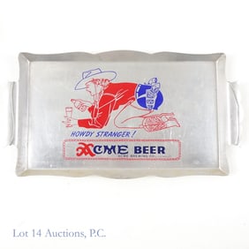 Pin Up Cowgirl, Acme Beer Tray, c. 1943