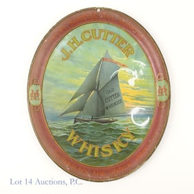 J.H. Cutter Whisky Serving Tray, Pre-Pro