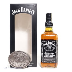 Jack Daniel's Whiskey Belt Buckle Gift Set