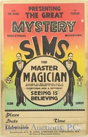 Framed Vintage Magic Poster