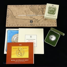 1986 - 1999 Australia, Canada & U.K. Coin Sets (5)