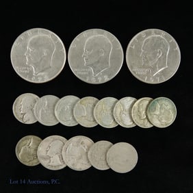 Various USA Nickels, Quarters, Dollar Coins (16)