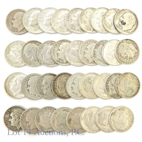 USA 90%-Silver Roosevelt Dimes (35)