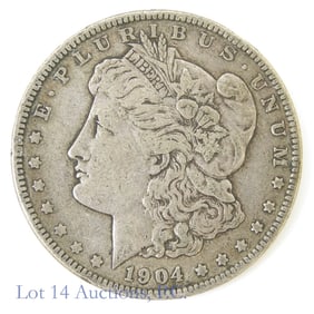 1904 (P) USA Silver Morgan Dollar (VF)