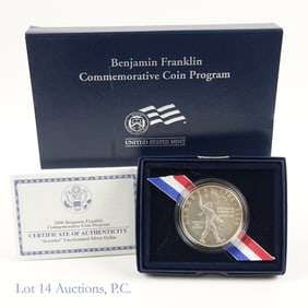 2006-P USA Silv. Unc. Franklin $1 "Scientist" Ver.