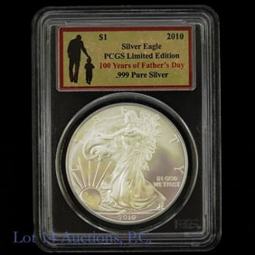 2010 99% Silver Eagle $1 (PCGS 100th Fathers Day)