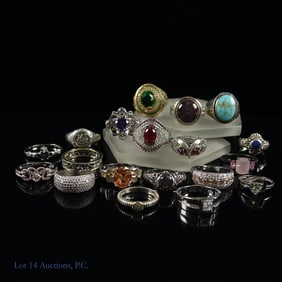 Sterling Silver Rings (12 + 7)