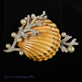 Trifari Alfred Phillipe Tropical Fantasies Brooch