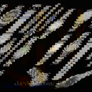 Lot of 12 Watches - Unsearched: 12 watches of varying brand, quality, and condition. See photos for detail.