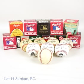 Unsigned Baseballs (Cronin, Harridge, More)